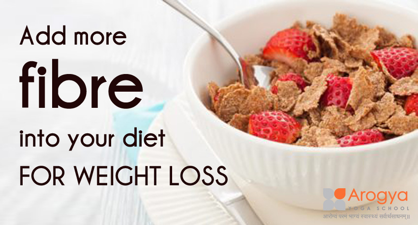 Add more fibre into your diet FOR WEIGHT LOSS